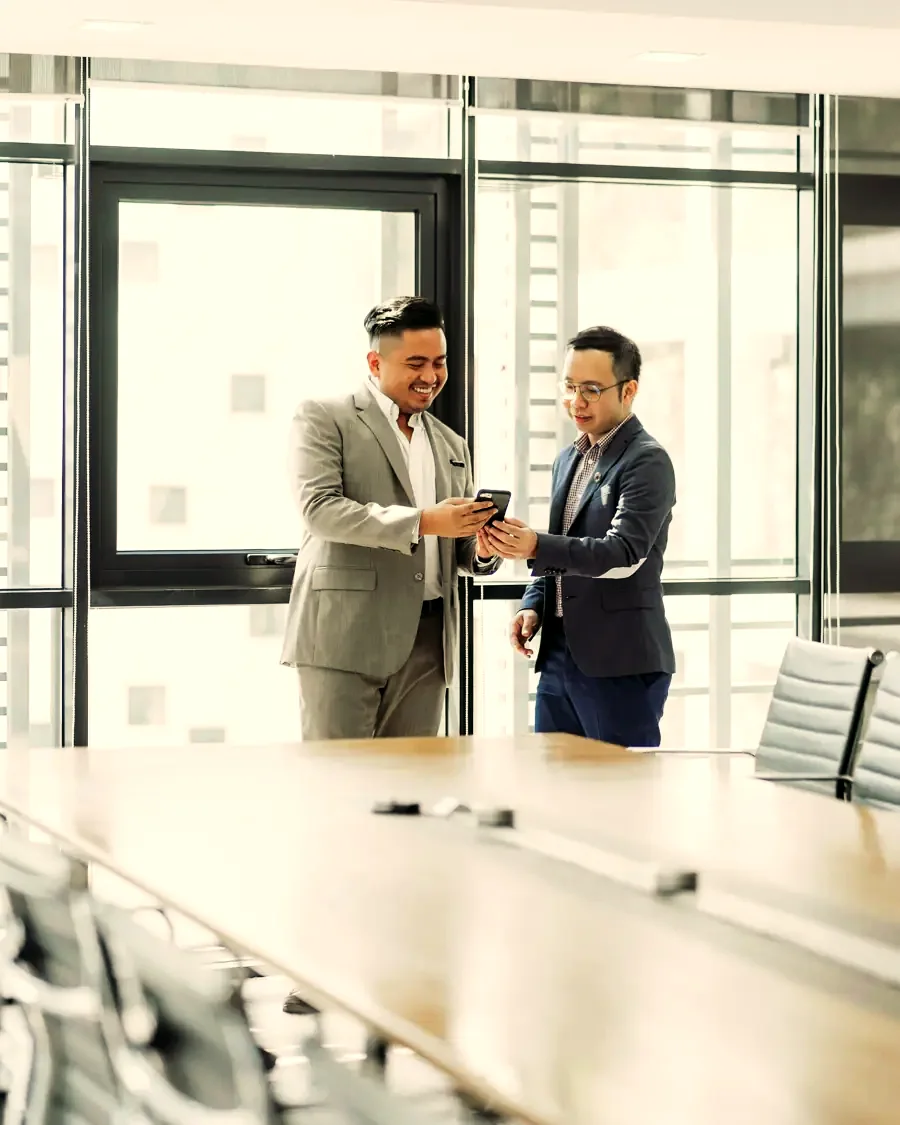 Two people shaking hands
